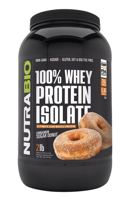 NutraBio 100% Whey Protein Isolate
