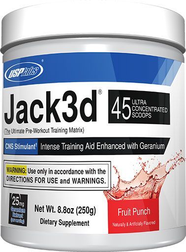 USP Labs Jack3d - 45 Servings - Super high-stim Pre-workout