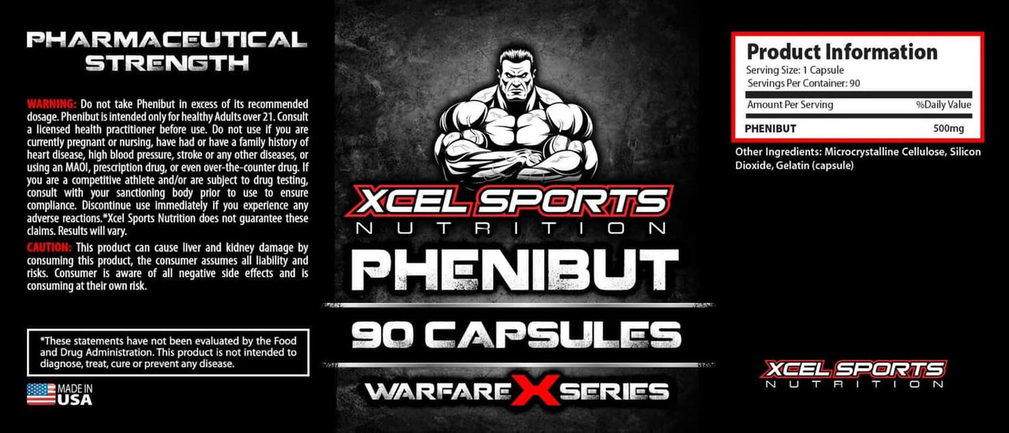 XCEL Sports Nutrition Phenibut 90Caps